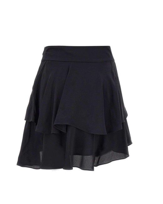 IRO Blue Emerie Layered Mini Skirt
