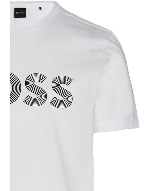 smøre Reaktor pengeoverførsel BOSS by HUGO BOSS Tee 6 T-shirt in White for Men | Lyst