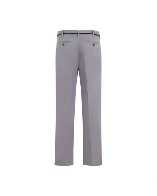 Marni Gray Straight Trousers for men