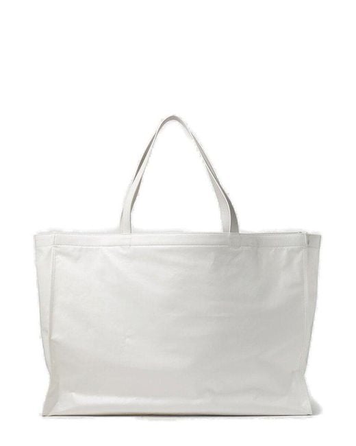 Logo-Print Coated-Canvas Tote Bag