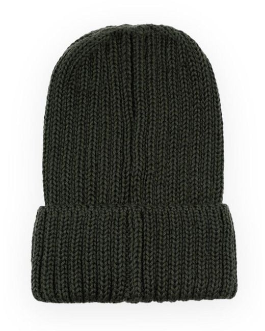 Colmar Green Logo-patch Knitted Beanie for men