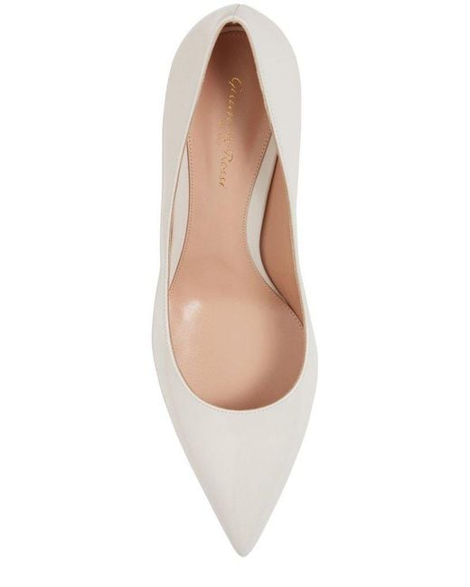 Gianvito Rossi White Gianvito Slip-On Pumps