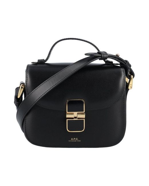 A.P.C. Black Grace Mini Top Handle Bag