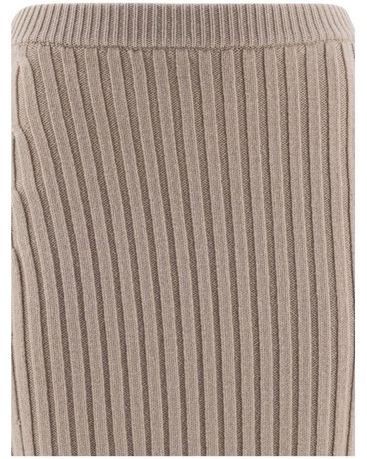 Max Mara White Skirt Seta