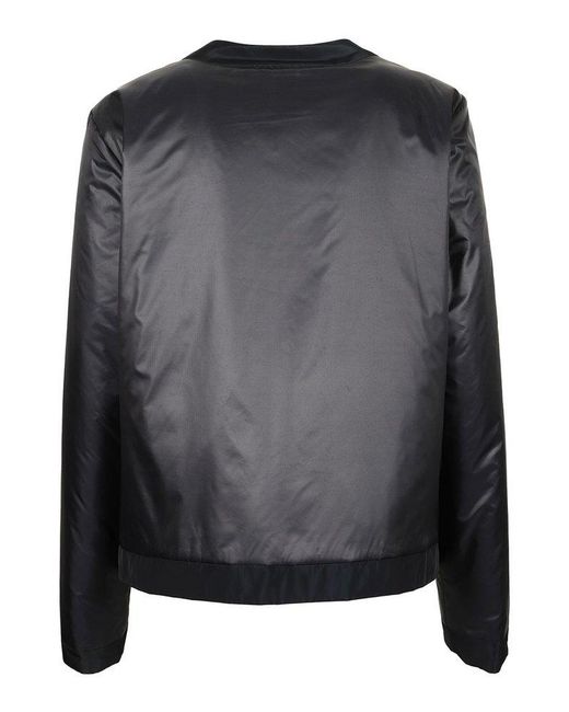 Aspesi Black Crewneck Padded Jacket