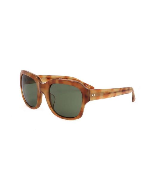Linda Farrow Green X Dries Van Noten Square Frame Sunglasses
