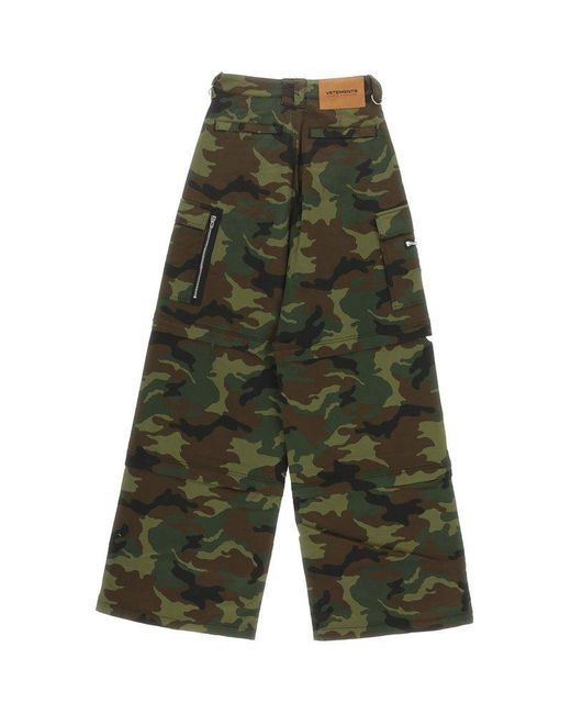 Vetements Transformer Camo Pants in Green | Lyst