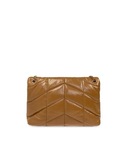 Saint Laurent Brown ‘Puffer Medium’ Shoulder Bag