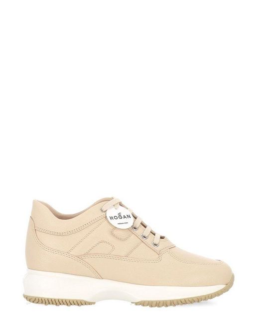 Hogan Natural Interactive Logo Patch Sneakers