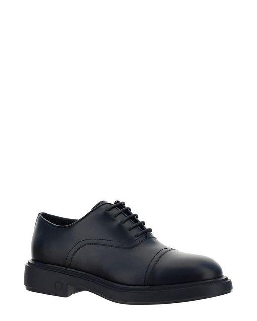 Ferragamo Blue Lace Up for men