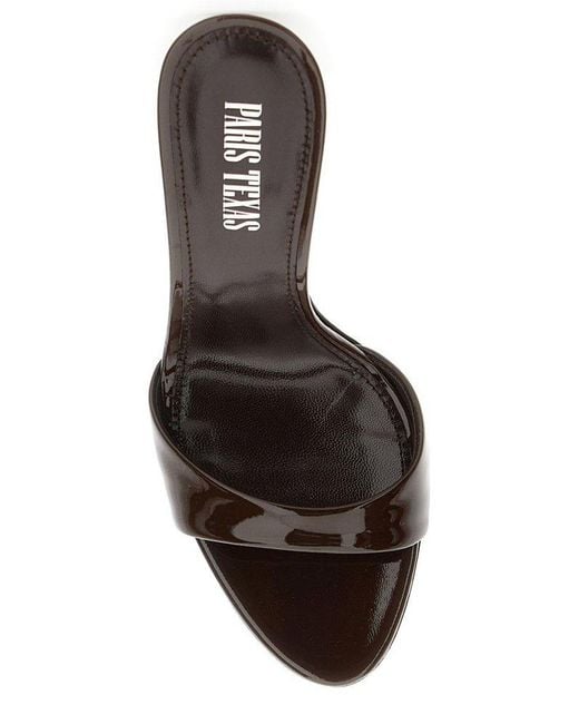 Paris Texas Metallic 'Lidia' Mules With Stiletto Heel