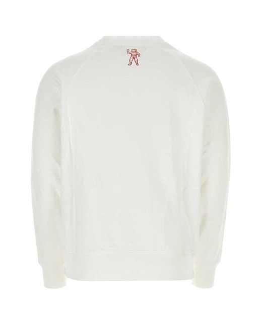 BBCICECREAM White Crest Logo Crewneck Sweatshirt for men