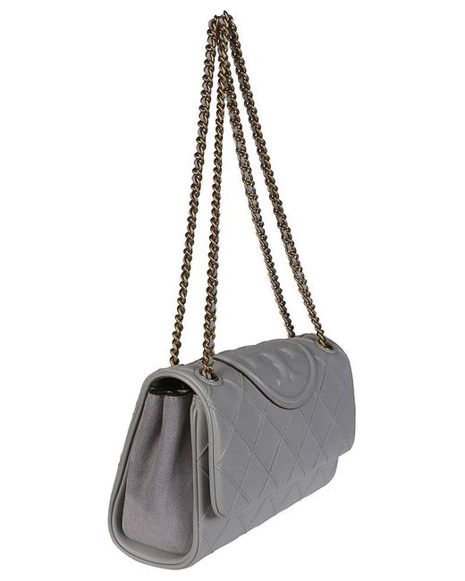 Tory Burch Metallic Fleming Foldover Convertible Shoulder Bag