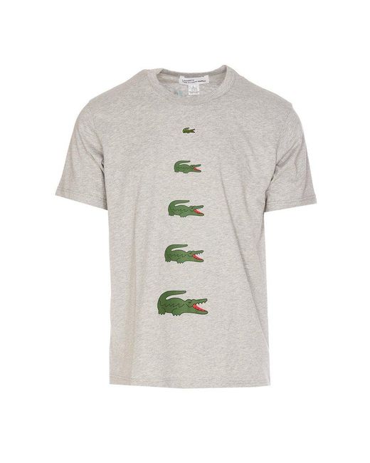 Comme des Garçons White Motif Printed Crewneck T-shirt for men