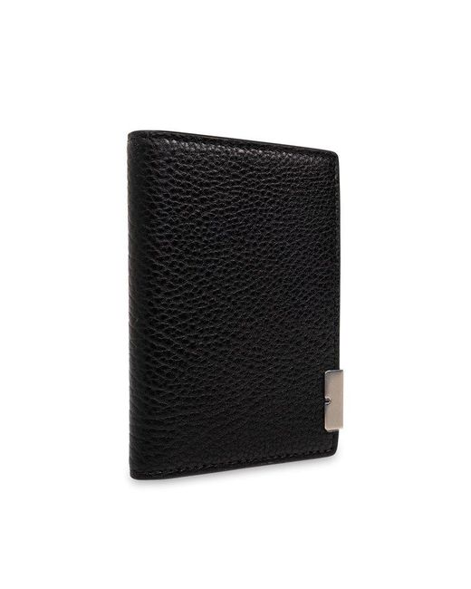 Burberry Black Leather Card Case, for men