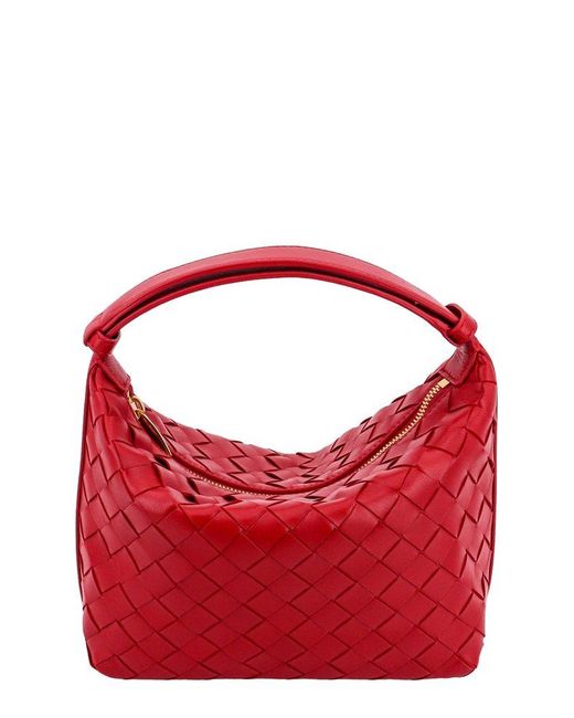 Bottega Veneta Red Wallace Mini Handbag