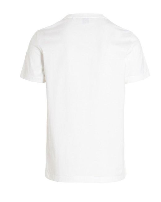 Burberry White Parker T-Shirt for men