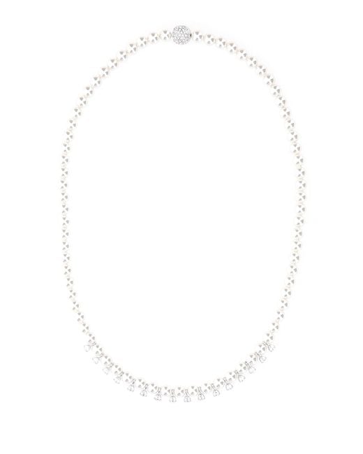 Swarovski Treasure Pearl Necklace in White | Lyst