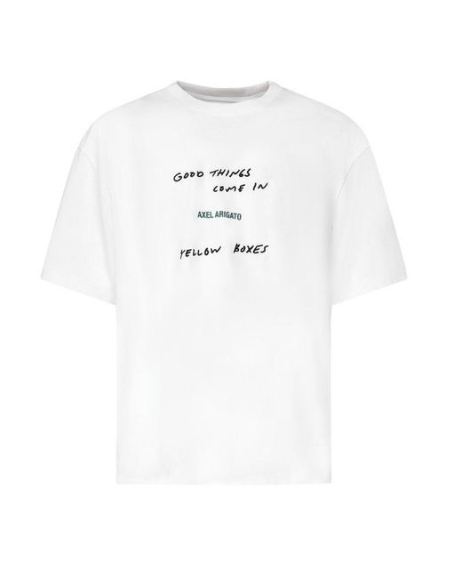 Axel Arigato White Good Things T-Shirt for men