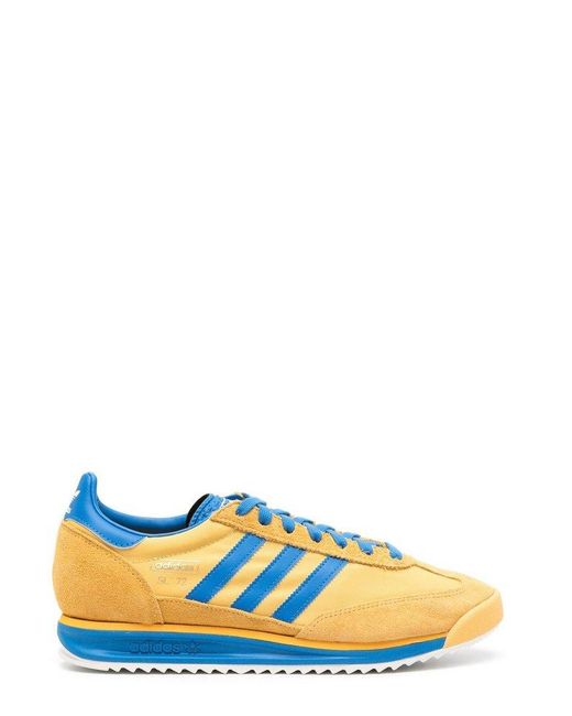 Adidas Blue Sl 72 Rs Suede Sneakers for men