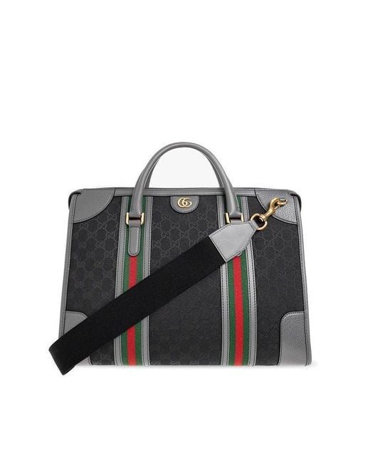 Gucci Black 'bauletto Large' Duffel Bag