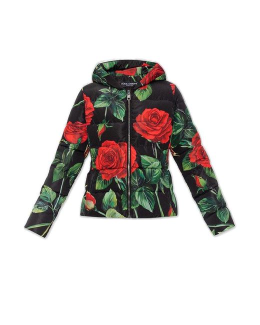 Dolce & Gabbana Red Floral Jacket