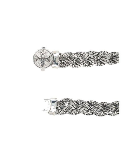 ブレスレット emanuele bicocchi BRAIDED NEW LOGO MEDIUM BRACELET Medium Rose Gold Braided Bracelet