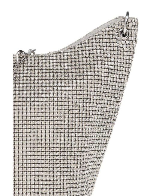 Cult Gaia Gray Elisa Chain-linked Embellished Shoulder Bag