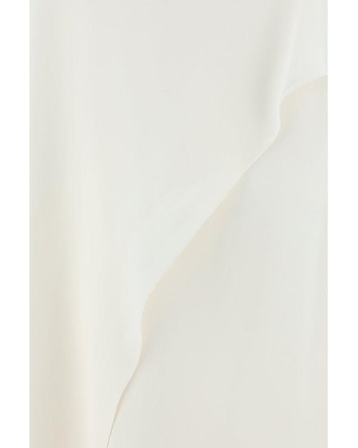 Valentino White Asymmetric Midi Dress