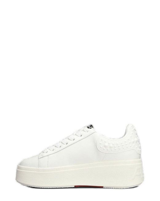 Ash White Moby Lace-Up Sneakers