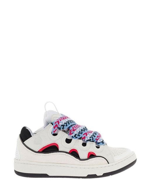 lanvin curb sneakers blue