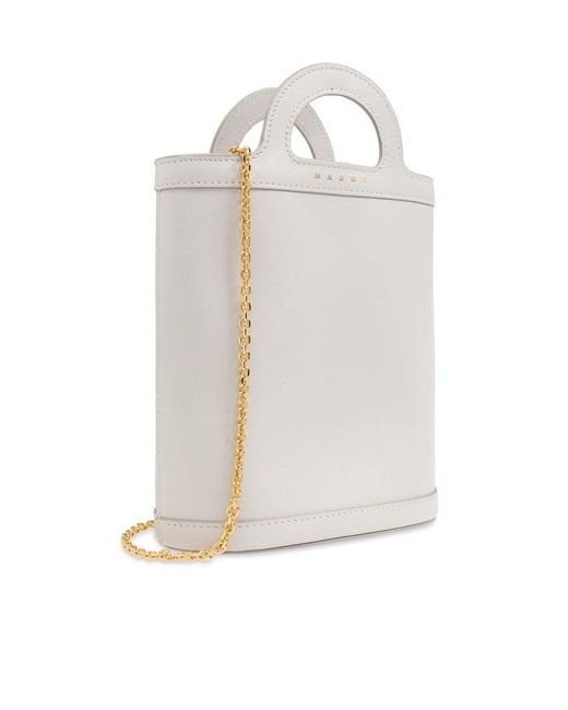 マルニ Marni Tropicalia Nano Bucket Bag Marni Tropicalia Nano Bucket Bag in White | Lyst