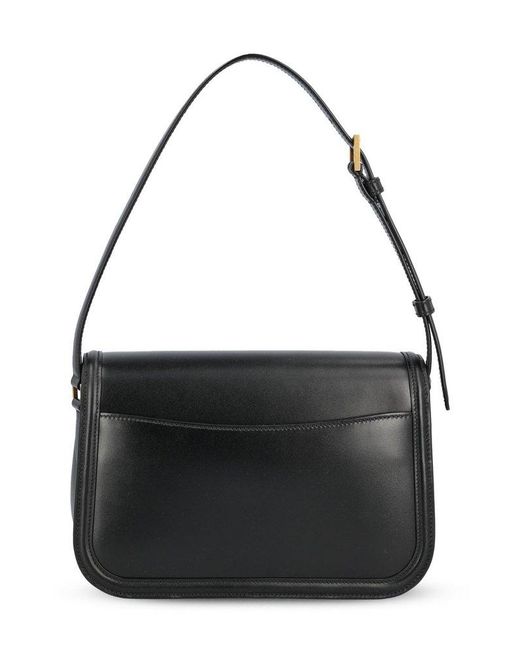 ショルダーバッグ SAINT LAURENT Black Leather Solferino Medium Crossbody Bag Solferino Medium leather crossbody bag in black - Saint