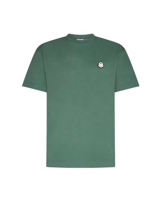 Moncler Genius Green Moncler X Palm Angels Logo Patch T-shirt for men