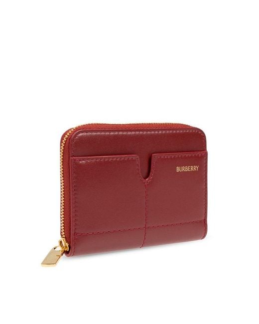 Burberry Red Leather Wallet