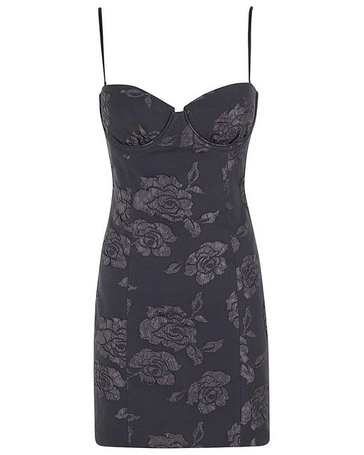 ROTATE BIRGER CHRISTENSEN Multicolor 3D Flower Mini Dress