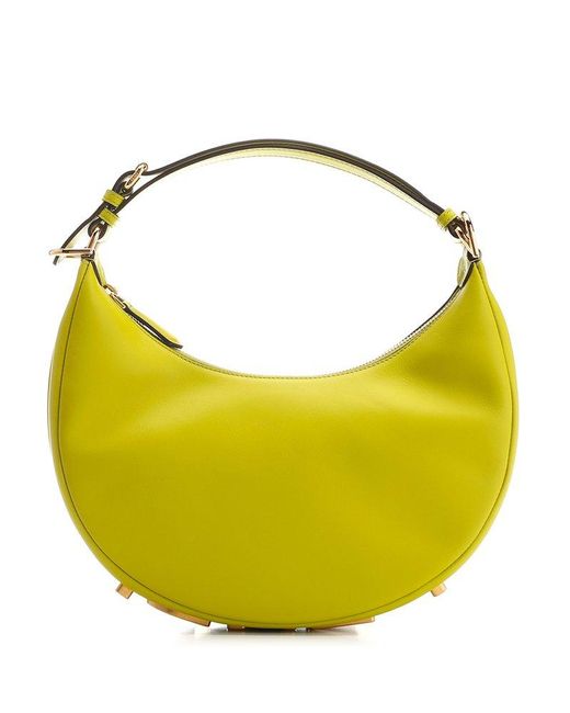 Fendi Yellow Graphy Shoulder Bag