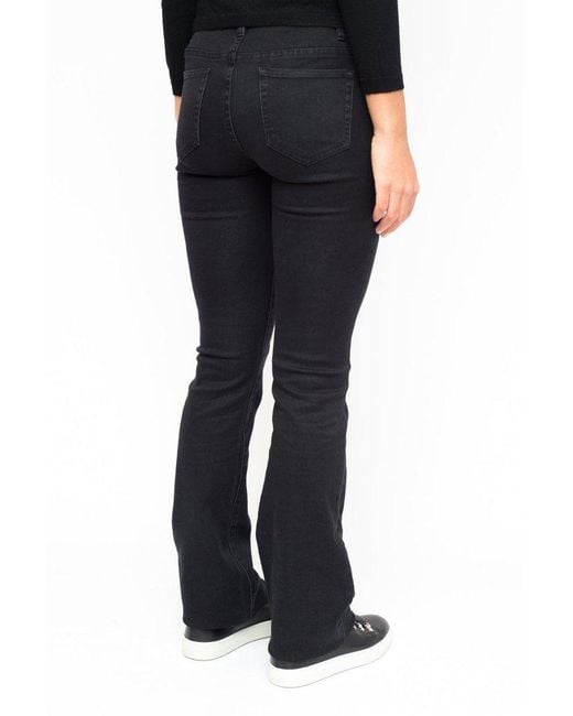 Michael Kors Michael Izzy Bootcut Jeans in Black | Lyst