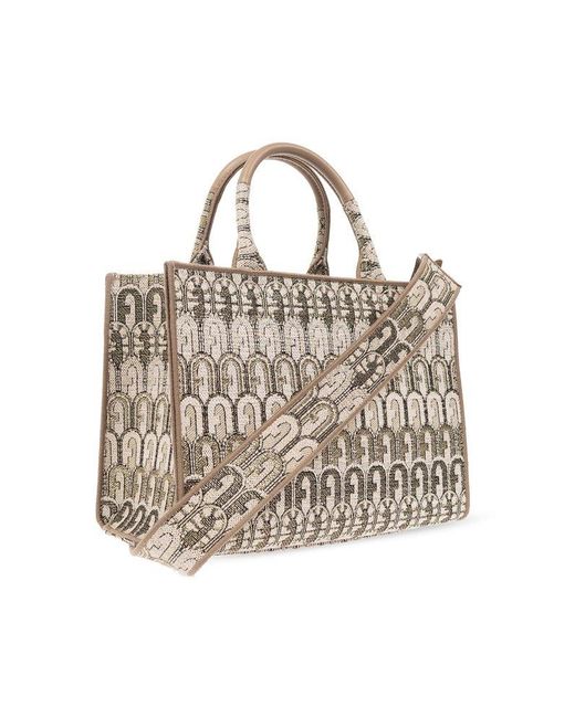 Furla White ‘Opportunity’ Shopper Bag