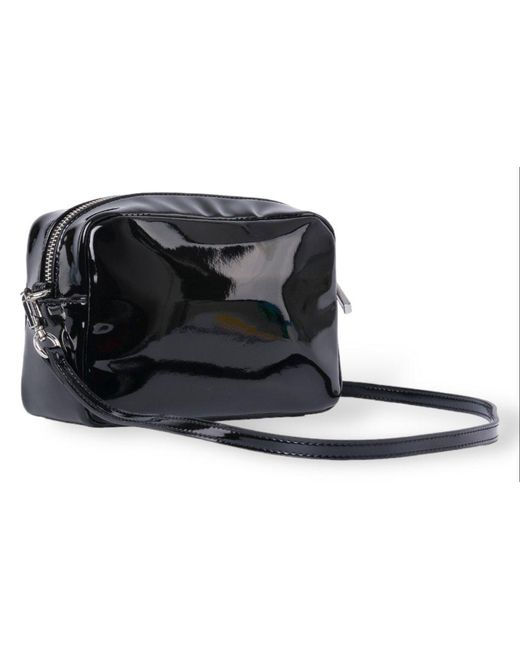 Chiara Ferragni Logo Embossed Zipup Crossbody Bag in Black Lyst