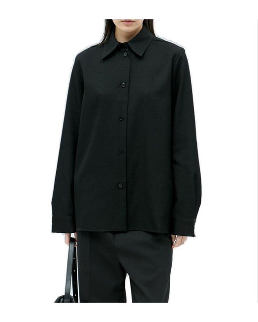 Jil Sander Black Straight Regular-fit Shirt