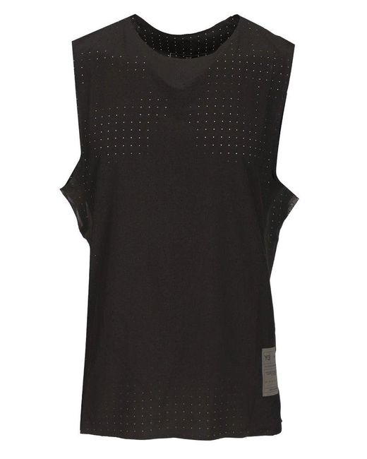 Y-3 Black Top With Perforation for men