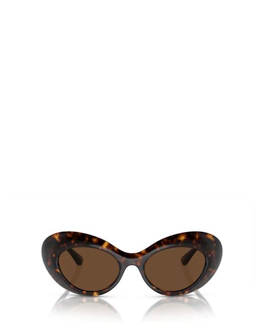 Versace Multicolor Oval-frame Sunglasses