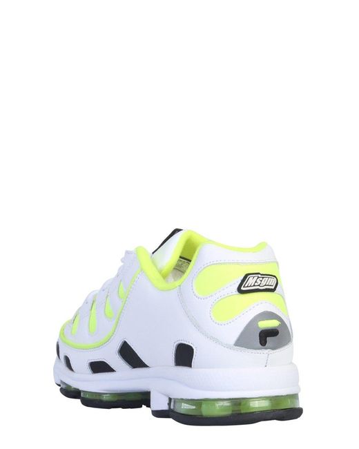 MSGM Leather Silva X Fila Sneaker in Yellow for Men - Save 59% - Lyst