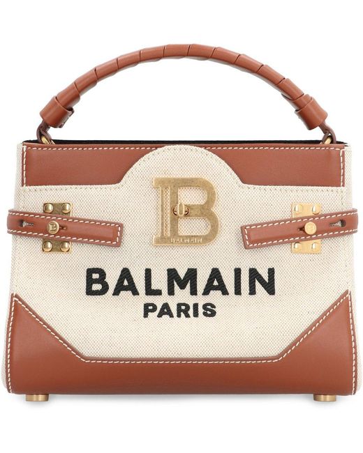 Balmain Brown B-buzz 22 Hand Bags