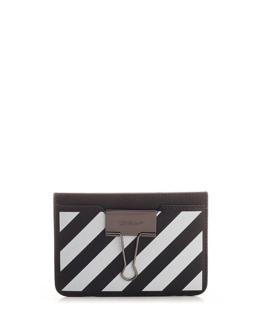 Off-White Binder Clip Diag Wallet - Black