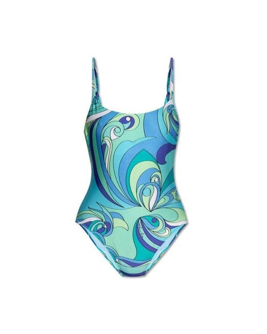 Moschino Blue One-Piece Swimsuit