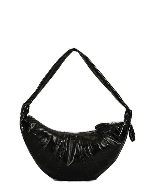Lemaire Black Croissant Curve-Edge Shoulder Bag