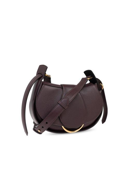 Chloé Purple Shoulder Bag Ride Small