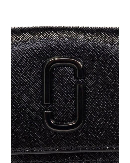 Marc Jacobs Black Leather Wallet With Logo